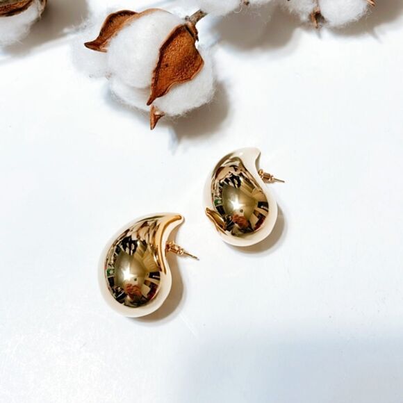 Water drop stud earrings N261 - Picture 4 of 4